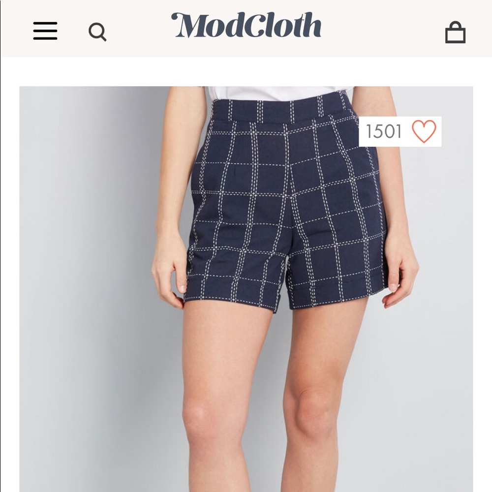 DONATING THIS WEEKEND OPEN TO OFFERS ModCloth high waisted stitched shorts